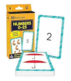 Seller image for Carson Dellosa - Numbers 1 to 25 Flash Cards - 54 Cards for Recognizing Digits and Counting for Preschool Toddlers, Ages 4+ [Cards ] for sale by booksXpress