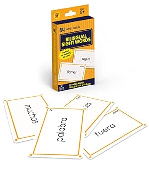 Imagen del vendedor de Carson Dellosa - Spanish Sight Words Flash Cards - ESL Bilingual Cards for Phonics, Reading, Second Language Kindergarten Toddlers, 1st Grade, Ages 5+ [Cards ] a la venta por booksXpress