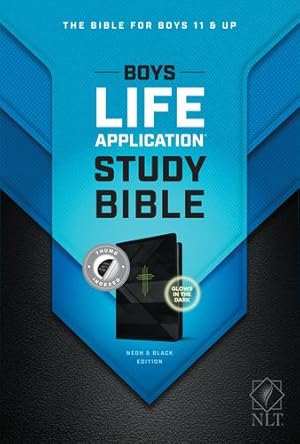 Bild des Verkufers fr NLT Boys Life Application Study Bible, TuTone (LeatherLike, Neon/Black, Indexed) [Imitation Leather ] zum Verkauf von booksXpress