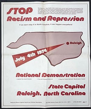 Stop racism and repression . if we don't stop it in North Carolina, it can happen anywhere! . Nat...