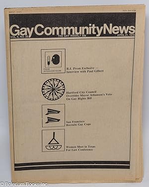 Image du vendeur pour GCN: Gay Community News; the gay weekly; vol. 6, #38, April 21, 1979 mis en vente par Bolerium Books Inc.