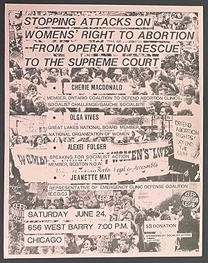 Stopping attacks on women's right to abortion - from Operation Rescue to the Supreme Court [handb...