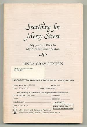 Bild des Verkufers fr Searching for Mercy Street: My Journey Back to My Mother, Anne Sexton zum Verkauf von Between the Covers-Rare Books, Inc. ABAA