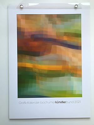 Grafik-Kalender Bochumer Künstlerbund 2021, mit 12 vom jeweiligen Künstler eigenhändig signierten...