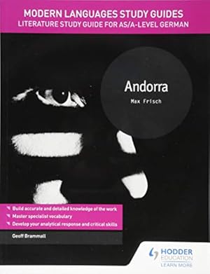 Seller image for Modern Languages Study Guides: Andorra: Literature Study Guide for AS/A-level German by Geoff Brammall (author) [Paperback ] for sale by booksXpress