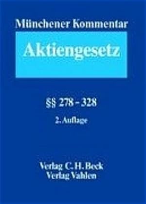 Bild des Verkufers fr Mnchener Kommentar zum Aktiengesetz Bd. 8:  278-328 zum Verkauf von Studibuch