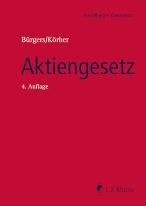 Bild des Verkufers fr Aktiengesetz: Mit eBook zum Download (Heidelberger Kommentar) zum Verkauf von Studibuch