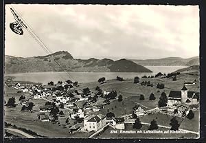 Ansichtskarte Emmetten, Seilbahn Niederbauen mit Ortsansicht