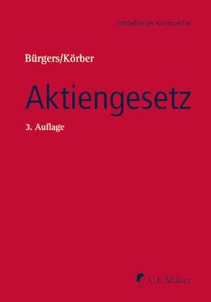 Bild des Verkufers fr Aktiengesetz (Heidelberger Kommentar): inklusive ebook zum Verkauf von Studibuch