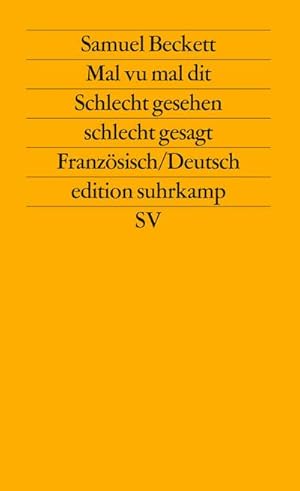 Bild des Verkufers fr Mal vu mal dit - Schlecht gesehen schlecht gesagt : Franzsisch / Deutsch zum Verkauf von Smartbuy