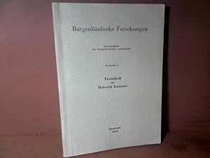 Burgenländische Forschungen, Sonderheft 11: Festschrift für Heinrich Kunnert.