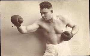 Foto Ansichtskarte / Postkarte Boxer Joseph Maier, Portrait, Autogramm