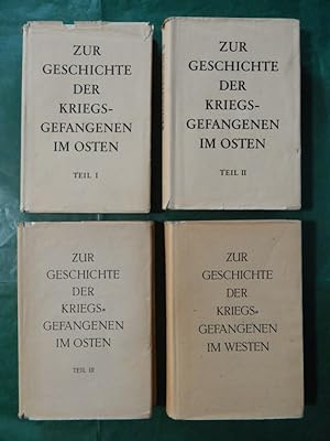 Zur Geschichte der Kriegsgefangenen im Osten (3 Bücher) + . . im Westen (1 Buch)