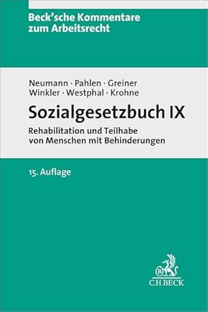 Bild des Verkufers fr Sozialgesetzbuch IX : Rehabilitation und Teilhabe behinderter Menschen zum Verkauf von AHA-BUCH GmbH