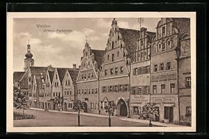Bild des Verkufers fr Ansichtskarte Weiden, Unterer Marktplatz mit Kupferschmiede von Johann Mller zum Verkauf von Bartko-Reher