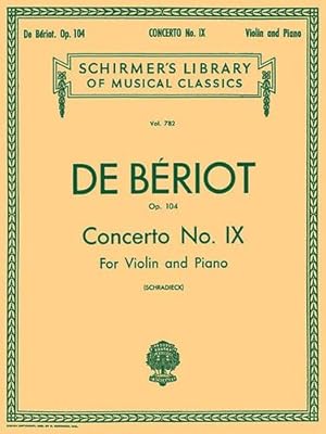 Seller image for Concerto No. 9 in A Minor, Op. 104: Schirmer Library of Classics Volume 782 Score and Parts [Paperback ] for sale by booksXpress