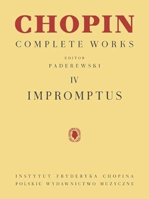 Seller image for Chopin Complete Works Editor Paderewski IV [Paperback ] for sale by booksXpress