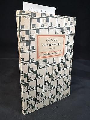 Imagen del vendedor de Herr und Knecht. NovelleInsel-Bcherei Nr. 85. 46.-50. Tausend. a la venta por ANTIQUARIAT Franke BRUDDENBOOKS