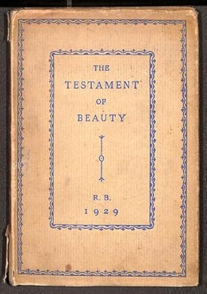 Bild des Verkufers fr The Testament of Beauty zum Verkauf von WeBuyBooks