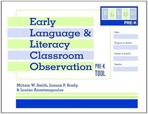 Immagine del venditore per Early Language and Literacy Classroom Observation Tool, Pre-K (ELLCO Pre-K) (Pack of 5) [Soft Cover ] venduto da booksXpress