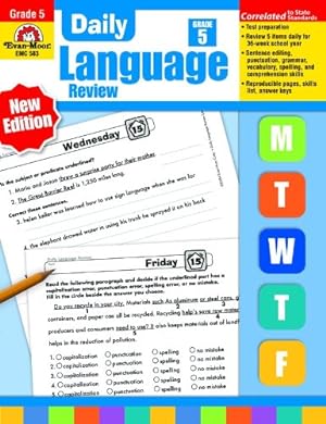 Seller image for Daily Language Review, Grade 5 Common Core Edition by Evan Moor [Paperback ] for sale by booksXpress