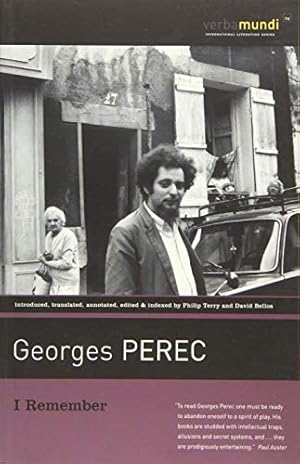 Immagine del venditore per I Remember by Georges Perec [Paperback ] venduto da booksXpress