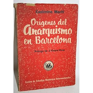 Imagen del vendedor de ORGENES DEL ANARQUISMO EN BARCELONA a la venta por Librera Salamb