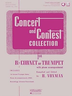 Bild des Verkufers fr Concert and Contest Collection for BB Cornet or Trumpet : Solo Book with Online Media zum Verkauf von AHA-BUCH GmbH