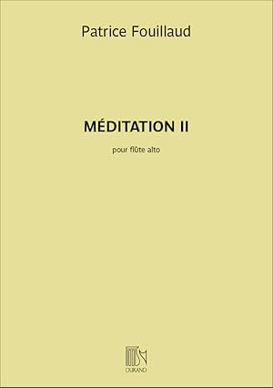 Bild des Verkufers fr Fouillaud Meditation Ii Flute Flute zum Verkauf von moluna