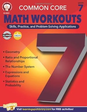 Seller image for Common Core Math Workouts, Grade 7 by Mace, Karice, Gennuso, Keegen [Paperback ] for sale by booksXpress