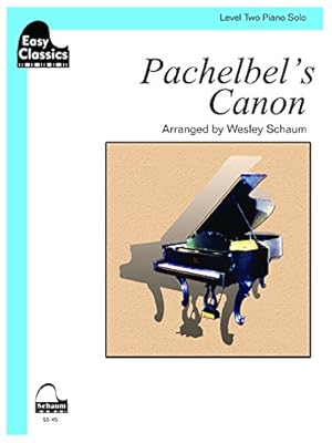 Immagine del venditore per Pachelbel's Canon: Schaum Easy Classics Level 2 Piano Solo Sheet (Schaum Publications Sheet Solo) by Schaum, Wesley [Paperback ] venduto da booksXpress