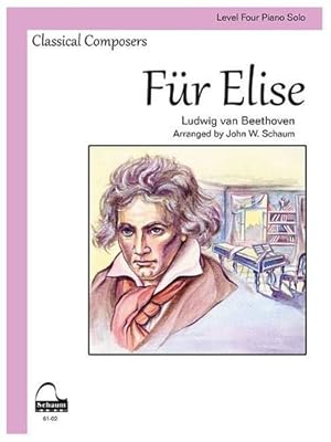 Seller image for Fur Elise: Level 4 Schaum Sheet (Schaum Publications Sheet Solo) [Paperback ] for sale by booksXpress