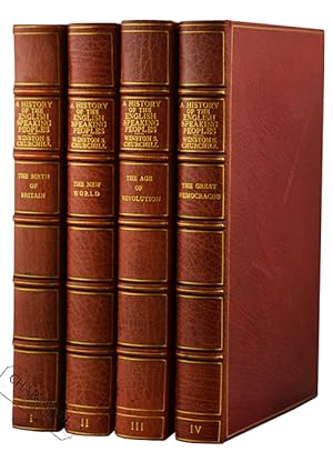 Immagine del venditore per A HISTORY OF THE ENGLISH-SPEAKING PEOPLES -First English Edition Set in Fine Leather Binding by "Zaensdorf"- venduto da CHARTWELL BOOKSELLERS