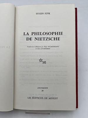 Bild des Verkufers fr La philosophie de Nietzsche zum Verkauf von LIBRAIRIE GIL-ARTGIL SARL