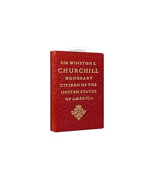Imagen del vendedor de SIR WINSTON S. CHURCHILL: HONORARY CITIZEN OF THE UNITED STATES -Leatherbound Miniature Book- a la venta por CHARTWELL BOOKSELLERS