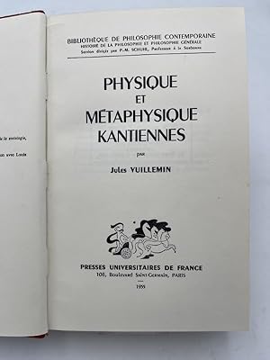 Bild des Verkufers fr Physique et mtaphysique kantiennes zum Verkauf von LIBRAIRIE GIL-ARTGIL SARL