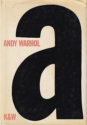 Bild des Verkufers fr Andy Warhol. A. Ein Roman zum Verkauf von Stefan Schuelke Fine Books