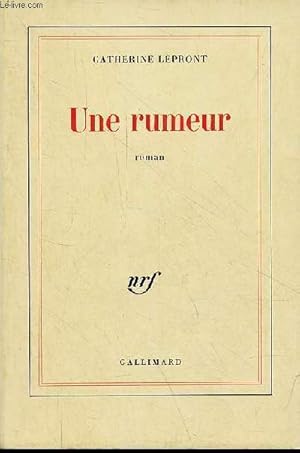 Image du vendeur pour Une rumeur - roman. mis en vente par Le-Livre