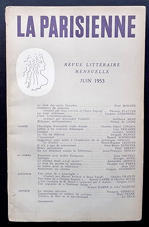 Bild des Verkufers fr La Parisienne. Revue littraire mensuelle : n6, juin 1953. zum Verkauf von Le Livre  Venir