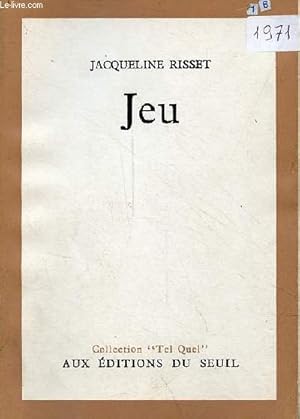 Bild des Verkufers fr Jeu - Collection "tel quel". zum Verkauf von Le-Livre
