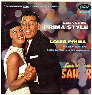 Bild des Verkufers fr Las Vegas Prima Style / Recorded Live at the Sahara Hotel (VINYL JAZZ LP) zum Verkauf von Cat's Curiosities