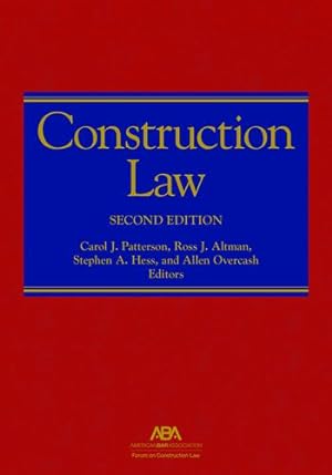 Imagen del vendedor de Construction Law [Hardcover ] a la venta por booksXpress
