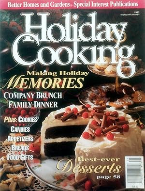 Imagen del vendedor de Better Homes and Gardens Magazine: Holiday Cooking 1992 a la venta por Kayleighbug Books, IOBA