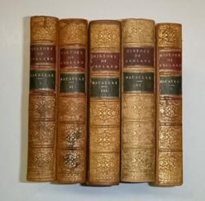 Image du vendeur pour The history of England from the accession of James the Second. Volumes I-V. First editions. mis en vente par Wittenborn Art Books