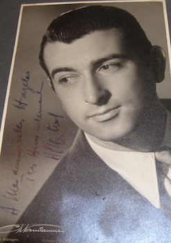 Autographed B&W Photo of Armand Mestral (1917 - 2000).