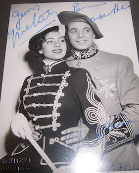 Imagen del vendedor de Autographed B&W Photo featuring French actor Georges Guetary. "Pour Don Carlos". a la venta por Wittenborn Art Books