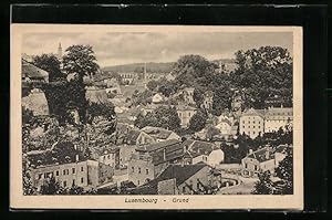 Ansichtskarte Luxemburg-Grund, Totalansicht vom Stadtteil