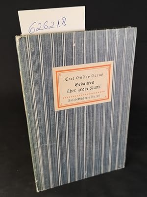 Imagen del vendedor de Gedanken ber groe Kunst. Insel-Bcherei Nr. 96/3. 11.- 20. Tausend. a la venta por ANTIQUARIAT Franke BRUDDENBOOKS