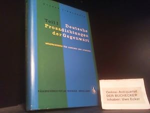 Deutsche Prosadichtungen unseres Jahrhunderts; Teil: Bd. 1.