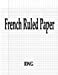Seller image for French Ruled Paper: 50 Pages 8.5" X 11" [Soft Cover ] for sale by booksXpress
